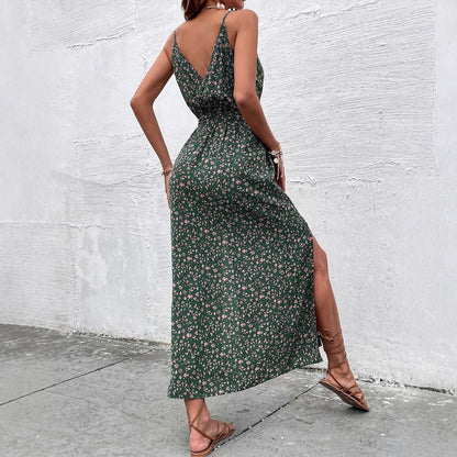 Vestido de tirantes de verano estilo bohemio floral de Isabella Sol