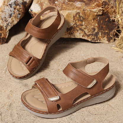 Sandalias de cuña cómodas Isabella Sol de tallas grandes
