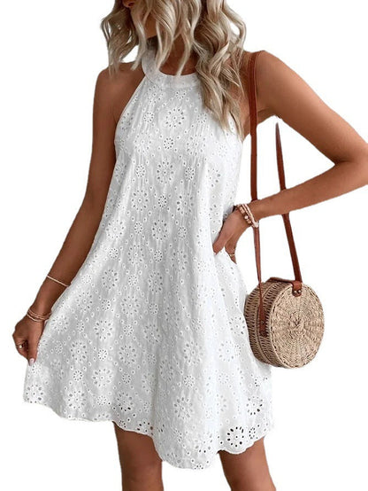 Elegante vestido sin mangas de encaje de Isabella Sol