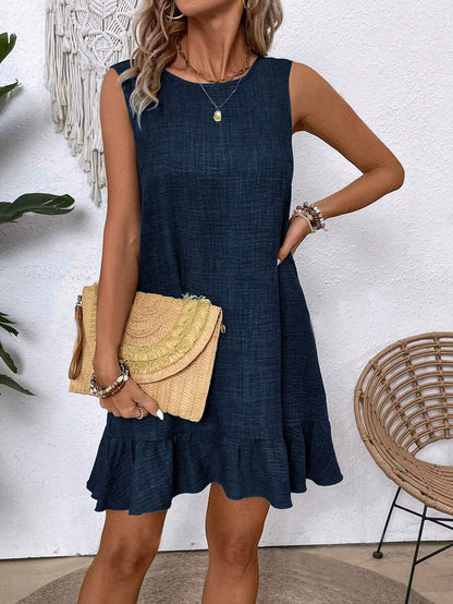 Vestido de verano sin mangas con volantes de Isabella Sol