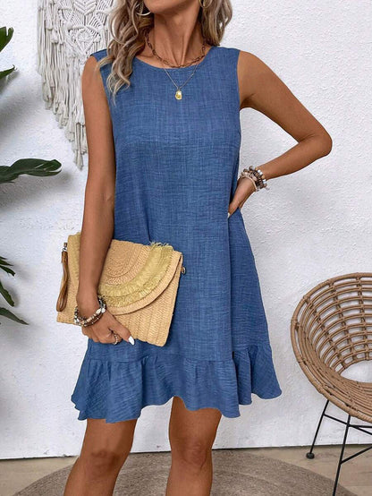 Vestido de verano sin mangas con volantes de Isabella Sol