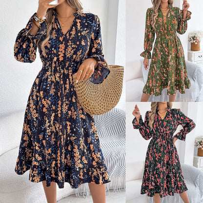 Floral Bell Sleeve Isabella Sol Midi Dress