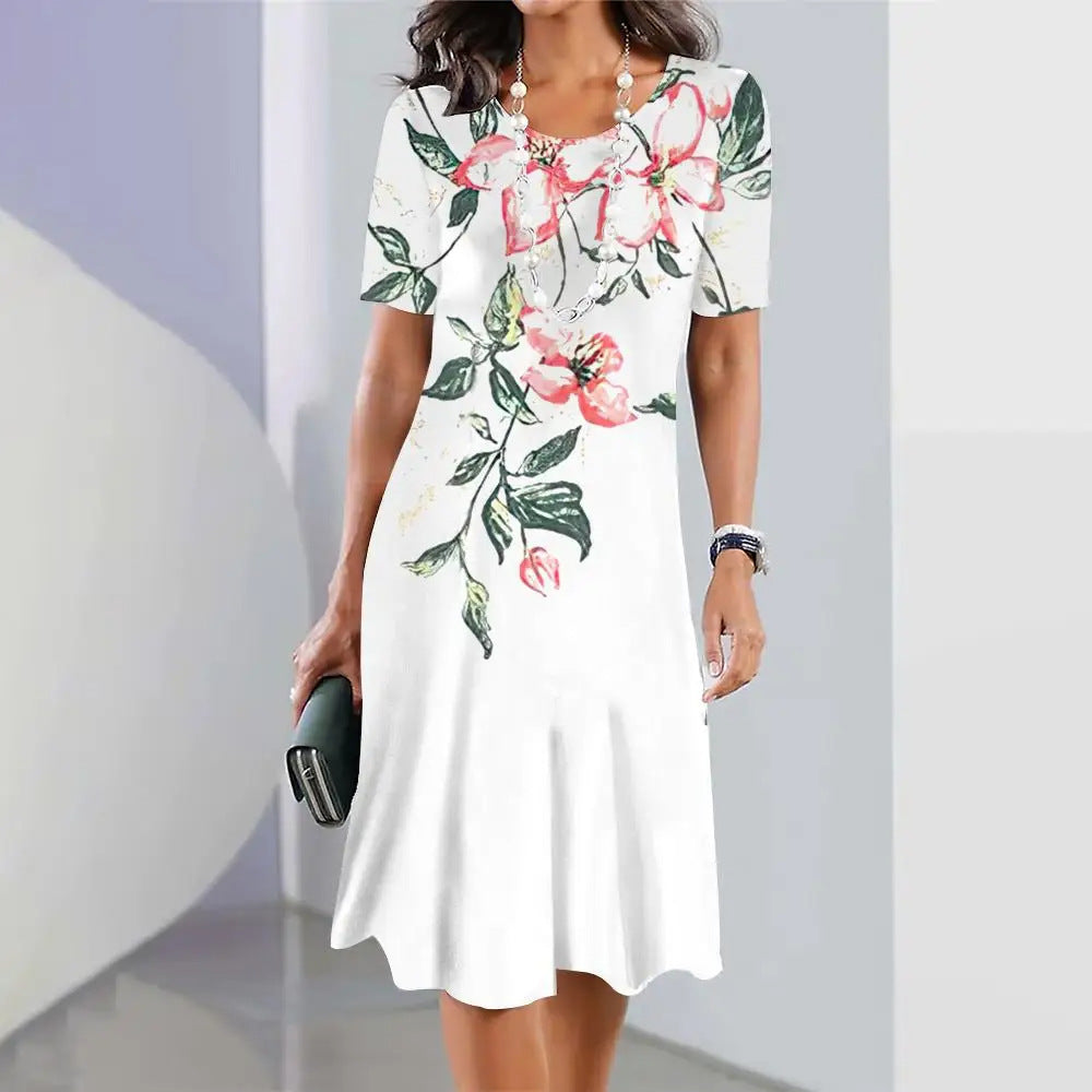 Elegante vestido de verano de tallas grandes de Isabella Sol.