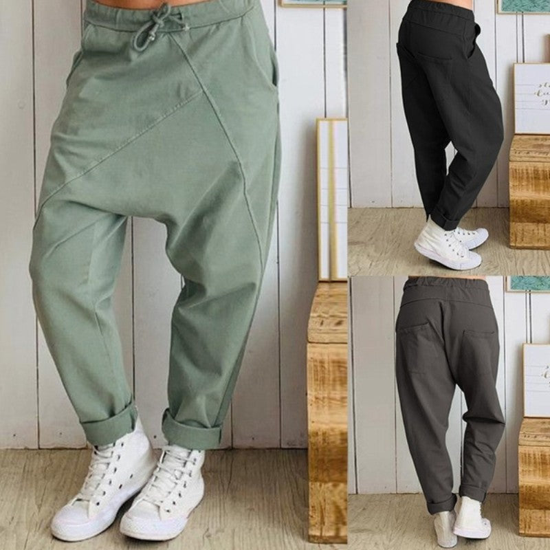 Relaxed Fit Isabella Sol Cotton Harem Pants