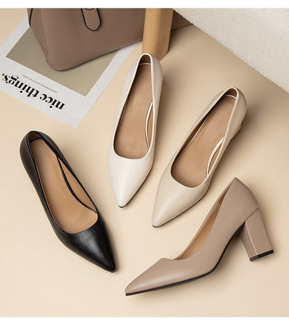 Elegantes zapatos de tacón alto puntiagudos de Isabella Sol.