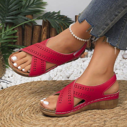 Sandalias de cuña de talla grande Chic Comfort Isabella Sol
