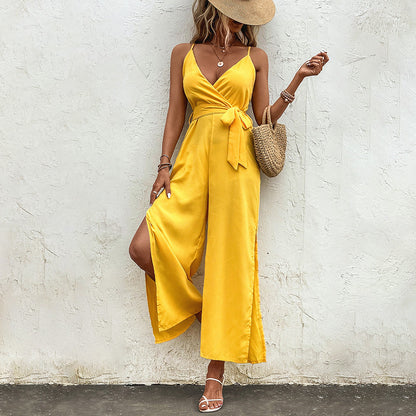 Mono amarillo vibrante Isabella Sol con lazo ajustable