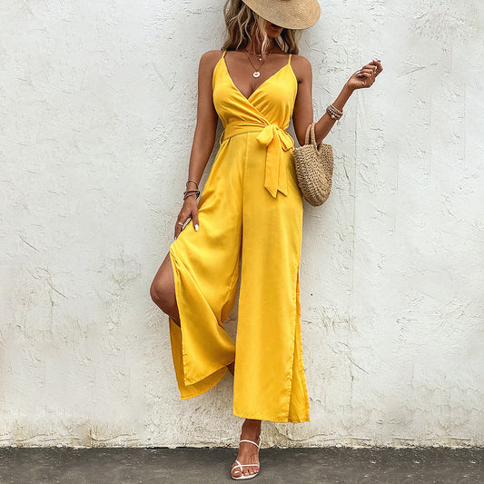 Mono amarillo vibrante Isabella Sol con lazo ajustable