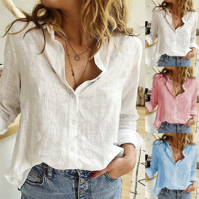 Relaxed Fit Isabella Sol Lapel Cardigan Blouse