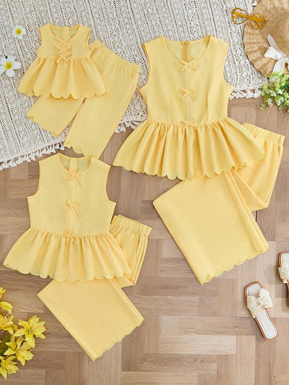 Conjunto de dos piezas Isabella Sol en amarillo chic