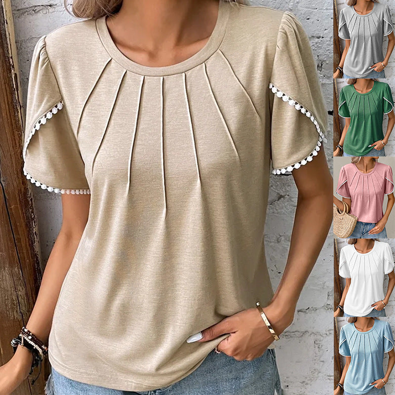 Chic Tulip Sleeve Isabella Sol Summer T-Shirt