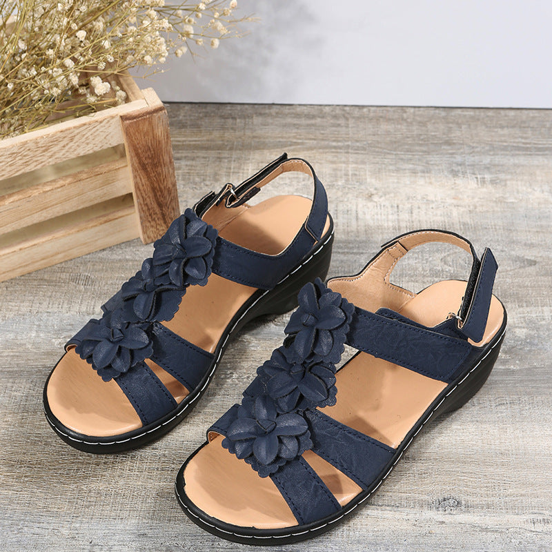 Sandalias de cuña Floral Comfort Isabella Sol