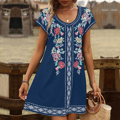 Vestido informal de verano con estampado floral de Isabella Sol