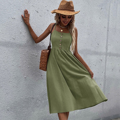 Elegante vestido midi de verano de la colección Isabella Sol