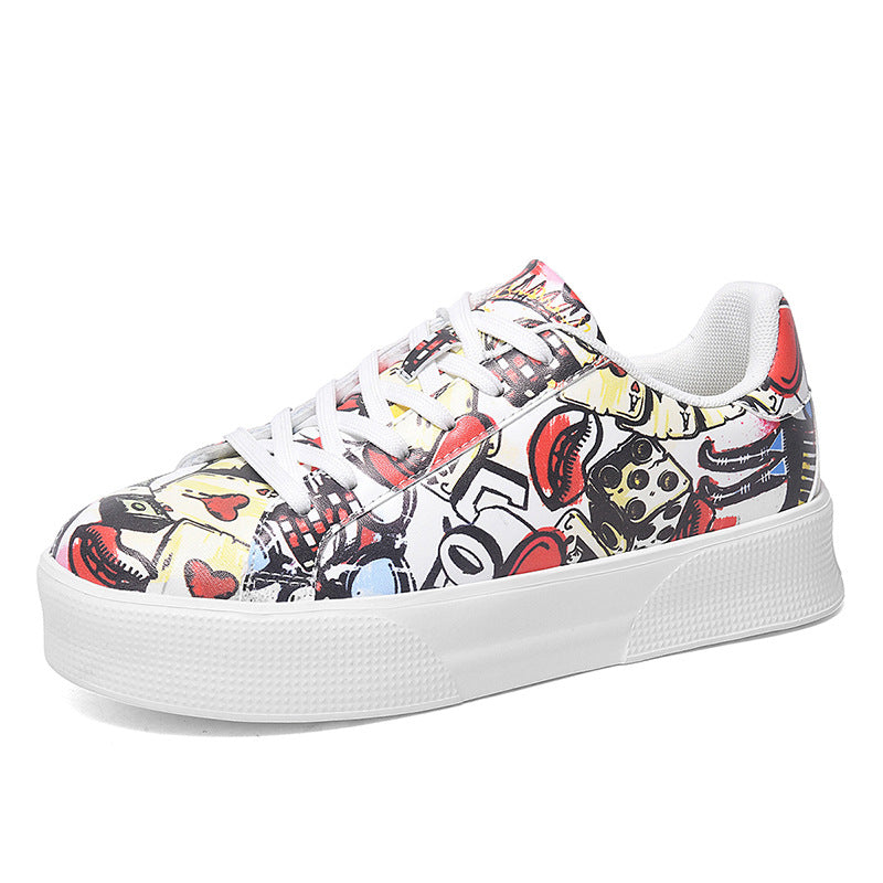 Zapatillas bajas Isabella Sol con estampado de grafiti