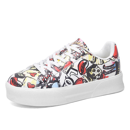 Zapatillas bajas Isabella Sol con estampado de grafiti