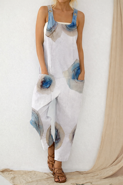 Mono holgado con estampado artístico de Isabella Sol