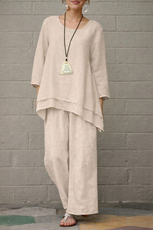 Conjunto de algodón y lino de Isabella Sol inspirado en Pinterest
