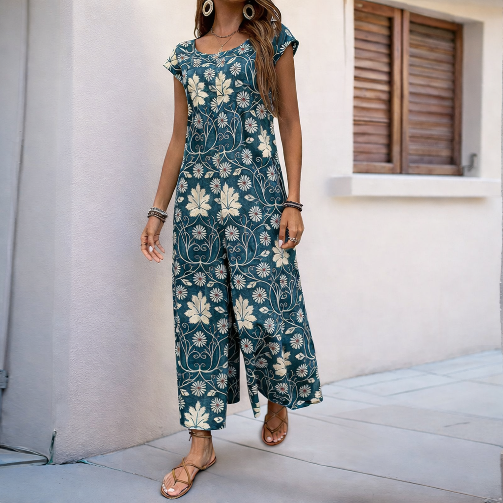 Mono ancho con estampado floral de Isabella Sol