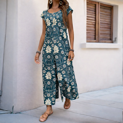 Mono ancho con estampado floral de Isabella Sol
