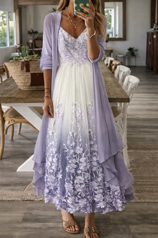 Vestido de tirantes de verano con estampado floral de Isabella Sol