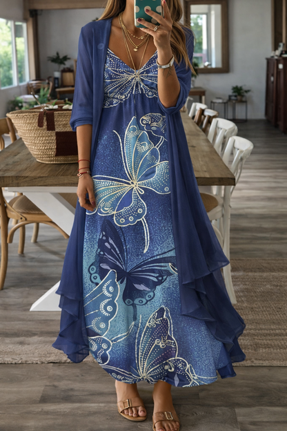 Vestido de tirantes de verano con estampado floral de Isabella Sol