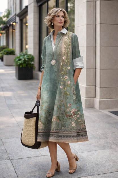 Vestido camisero de verano vibrante de Isabella Sol