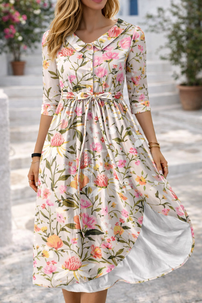 Elegante vestido de verano floral de Isabella Sol