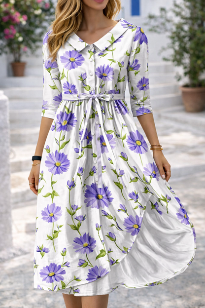 Elegante vestido de verano floral de Isabella Sol
