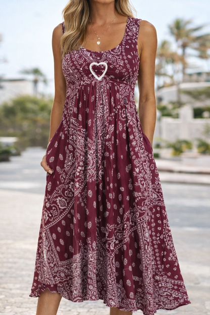 Vestido de verano con corazones de Isabella Sol, inspirado en Pinterest.