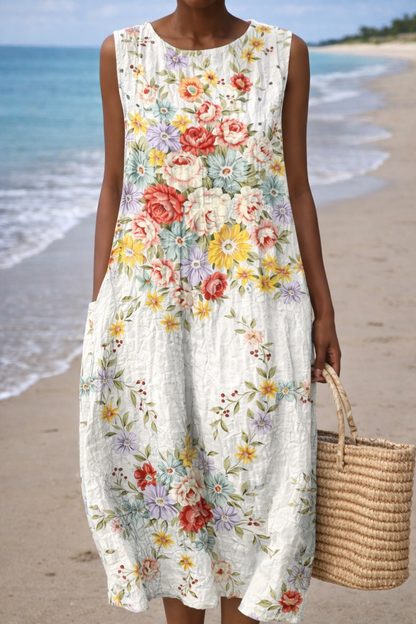 Vestido de verano sin mangas de Isabella Sol inspirado en Pinterest