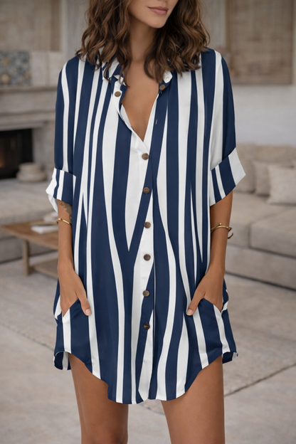 Vestido camisero estampado de moda de Isabella Sol
