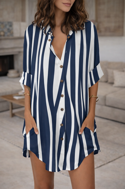 Vestido camisero estampado de moda de Isabella Sol