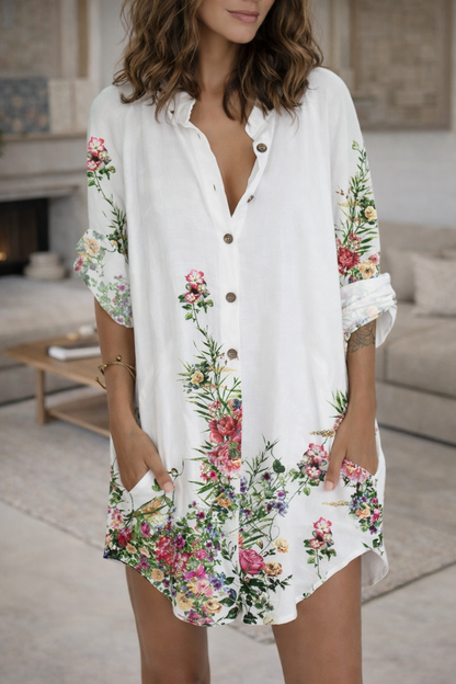 Vestido camisero estampado de moda de Isabella Sol