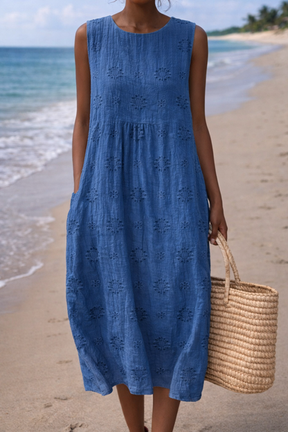 Vestido de verano sin mangas de Isabella Sol inspirado en Pinterest