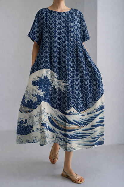Vestido midi de verano con estampado floral de Isabella Sol