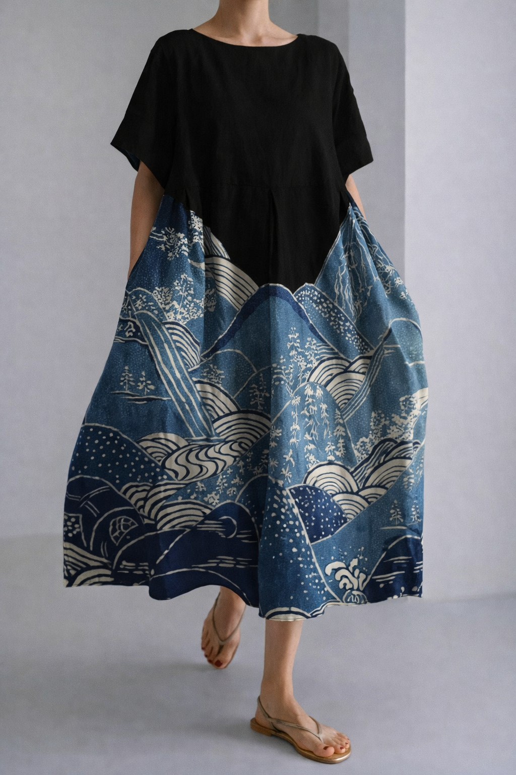 Vestido midi de verano con estampado floral de Isabella Sol