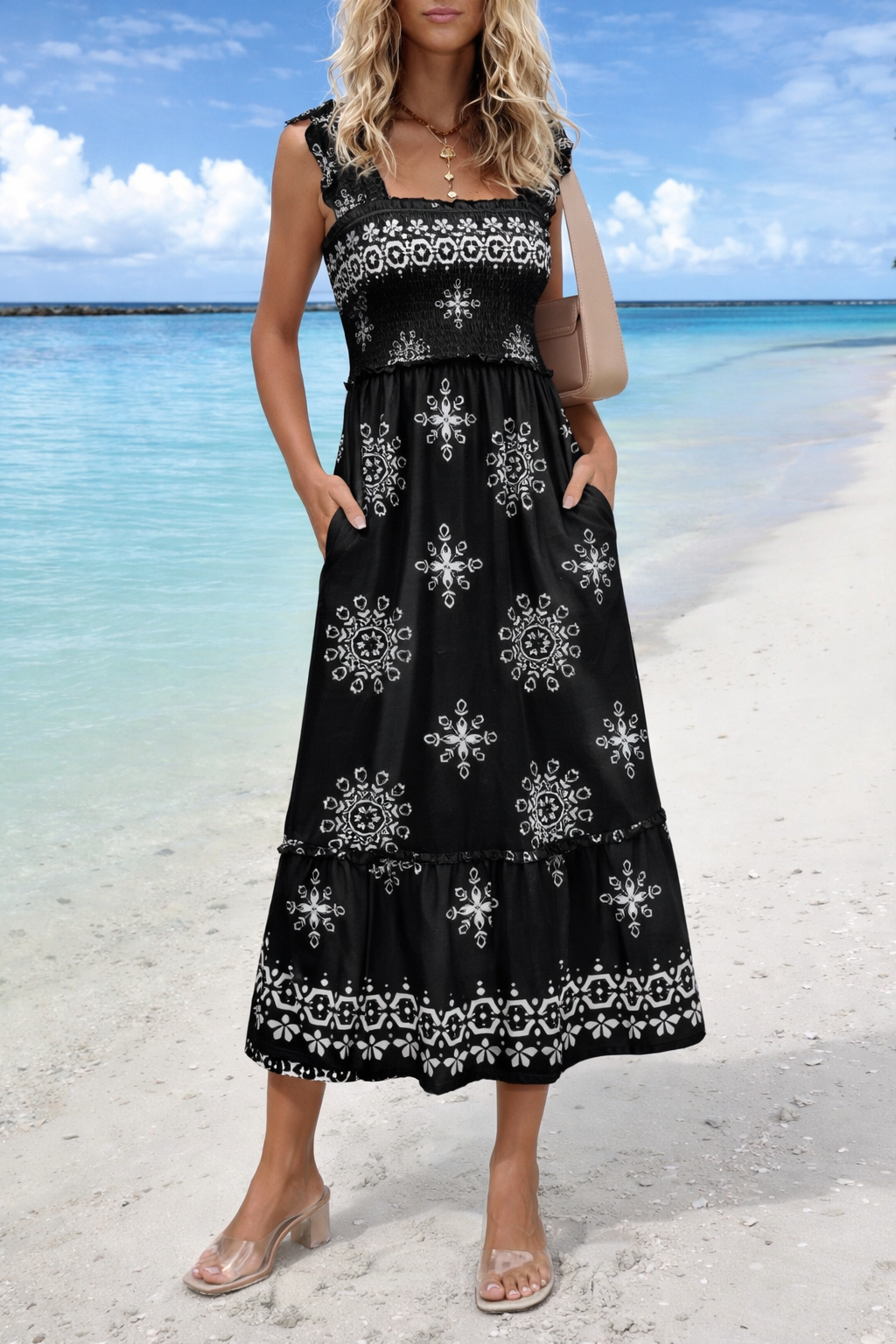 Vestido largo de verano estilo bohemio de Isabella Sol
