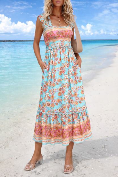 Vestido largo de verano estilo bohemio de Isabella Sol