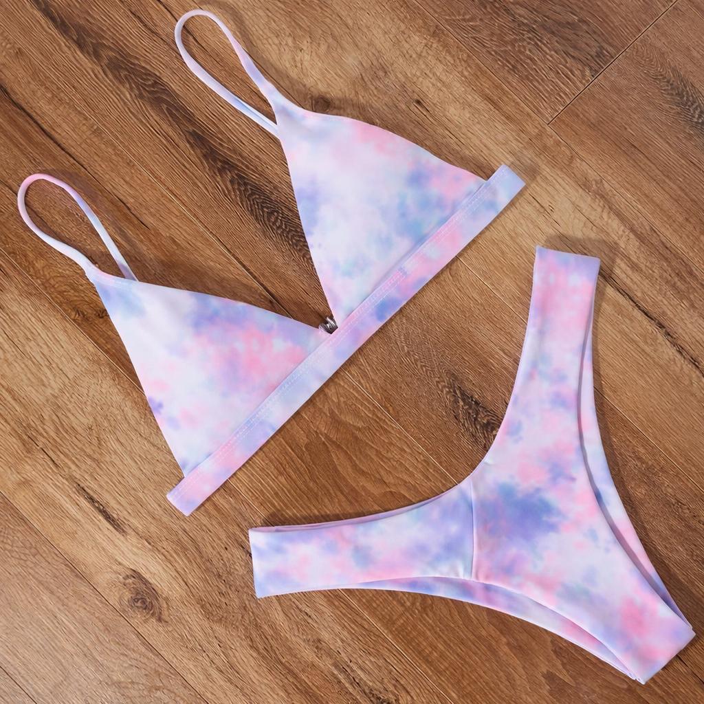 Bikini liso con tirantes de Isabella Sol