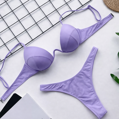 Traje de baño bikini Isabella Sol Perfect-Fit de colores vibrantes