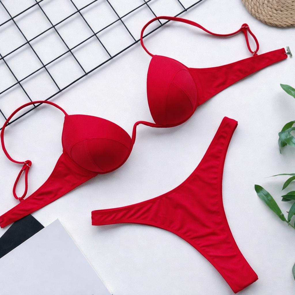 Traje de baño bikini Isabella Sol Perfect-Fit de colores vibrantes