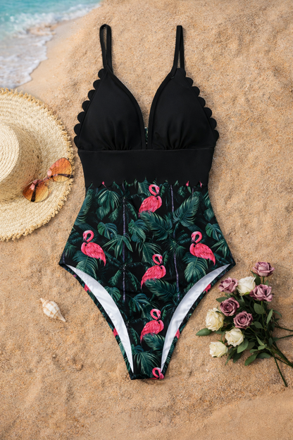 Traje de baño tropical de talla grande de Isabella Sol