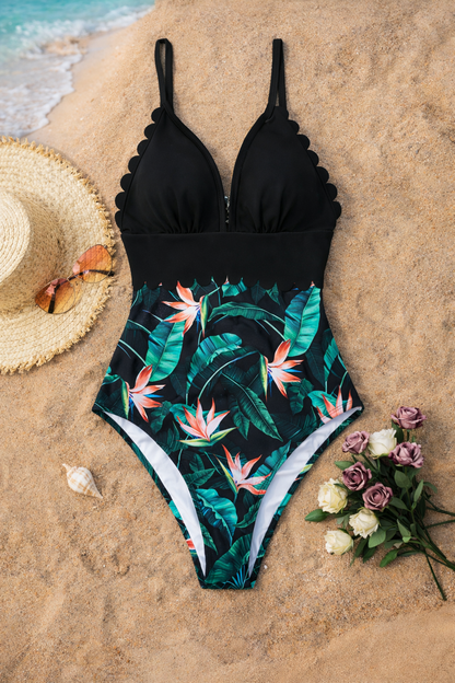 Traje de baño tropical de talla grande de Isabella Sol