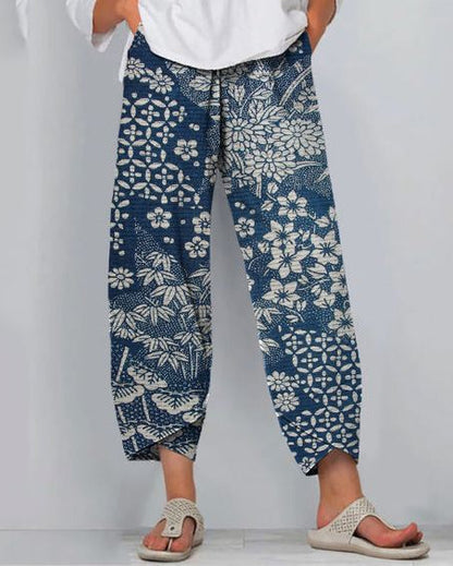 Pantalones con estampado 3D de Isabella Sol de Artful Linen