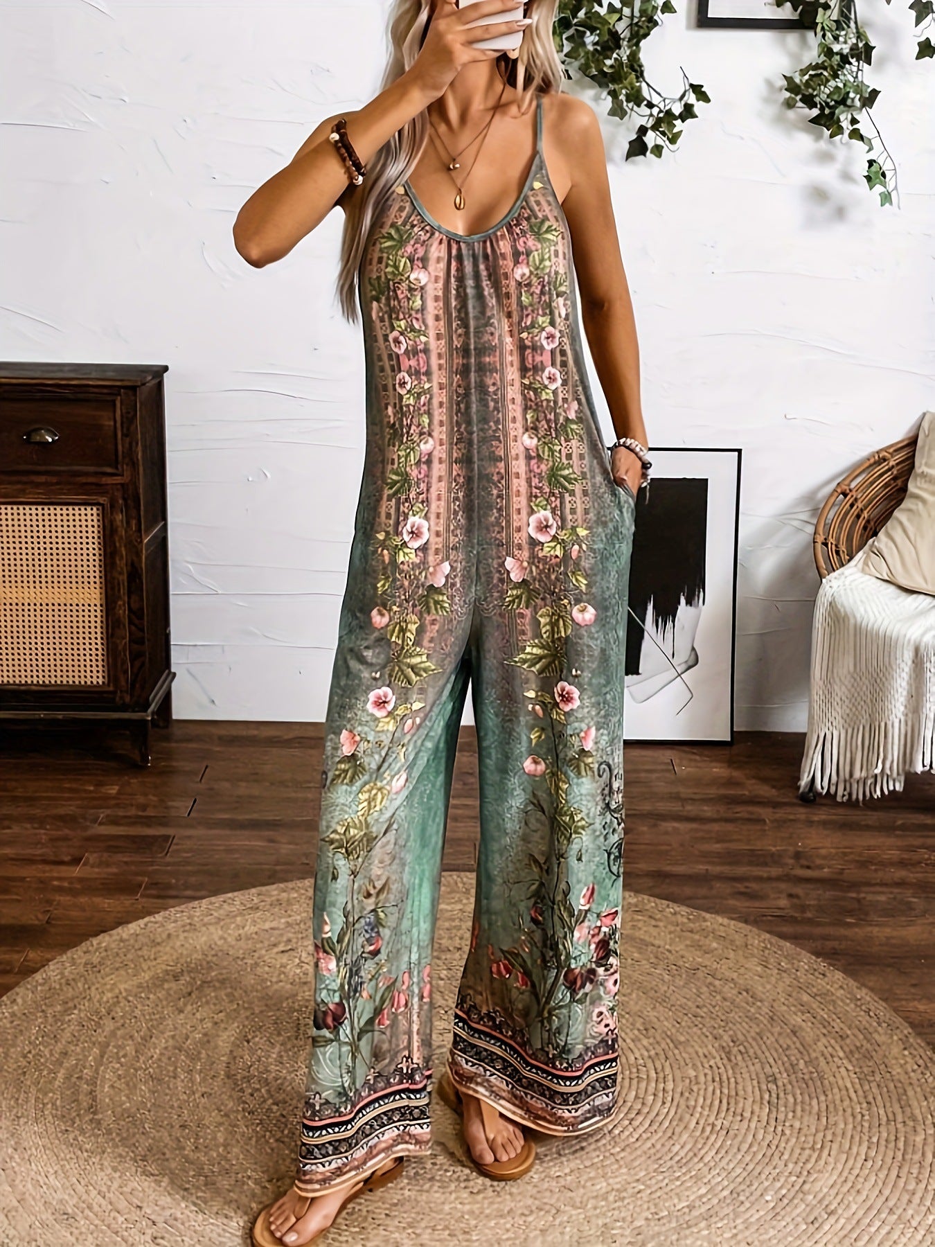Mono estampado floral bohemio de Isabella Sol