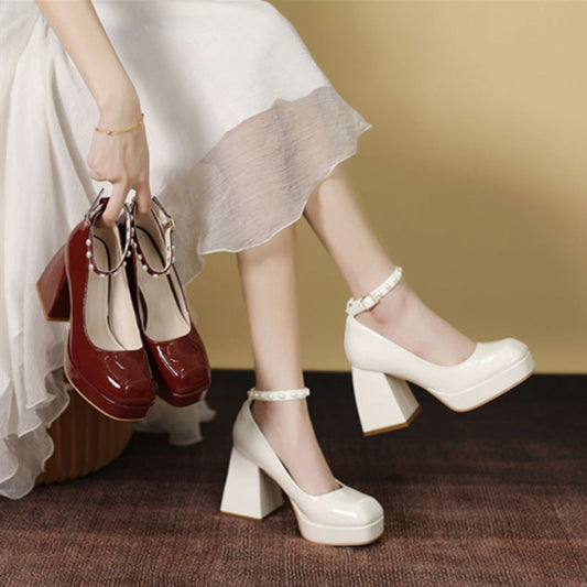 Chic Block Heel Pumps Isabella Sol High Heels