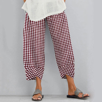 Pantalones cortos a cuadros versátiles de Isabella Sol