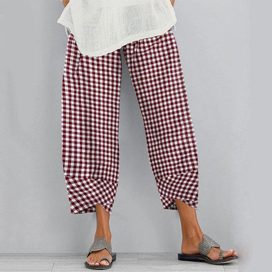 Pantalones cortos a cuadros versátiles de Isabella Sol