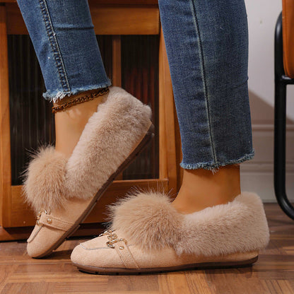 Mocasines de felpa aterciopelada de Isabella Sol